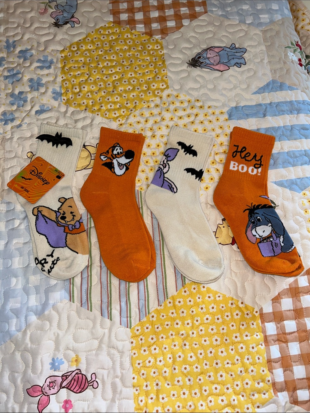 Winnie the Pooh and Scary Crew Socks Set - 4-Pack